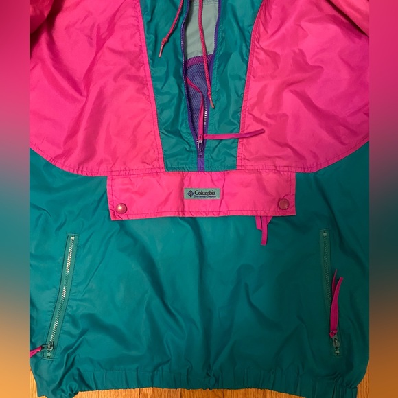 Vintage Columbia Pullover Windbreaker/Rain Coat - Picture 3 of 5